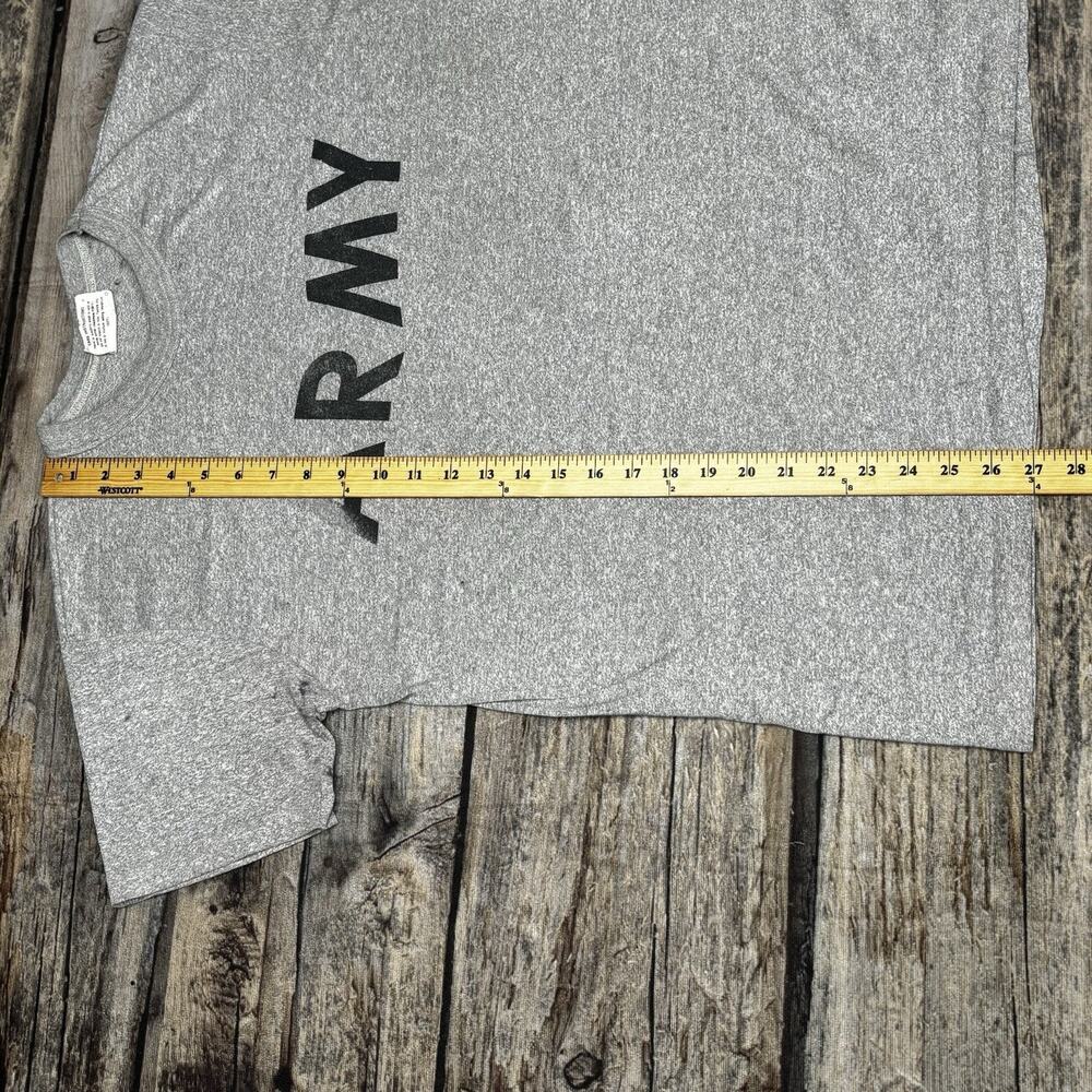 Vintage US Army Shirt Men's Medium Gray US Military Issue PT Shirt Fitness - Picture 4 of 7
